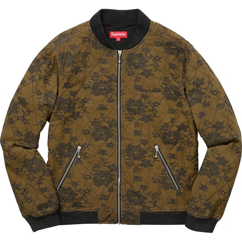 最終価格　Supreme Quilted Lace Bomber Jacket Quilted Lace Bomber Jacket - spring/summer 2017 - Supreme