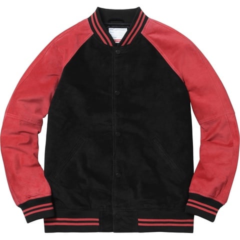 Suede Varsity Jacket - spring/summer 2017 - Supreme