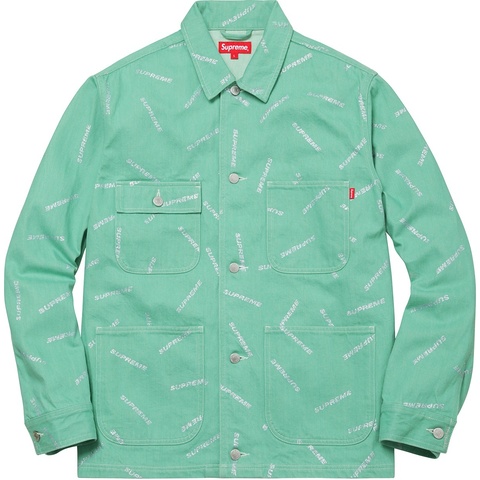 Supreme Denim Logo Chore Coat - Colorway