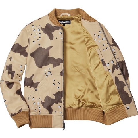 Supreme Leather MA-1 Jacket - Colorway