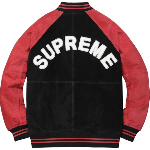 ジャケット・アウター 2017SS SUPREME SUEDE VARSITY JACKET Suede Varsity Jacket - spring/summer 2017 - Supreme