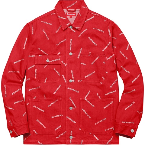 Supreme Denim Logo Chore Coat - Colorway