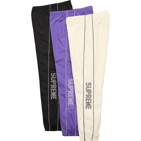 Supreme Striped Logo Warm Up Pant
