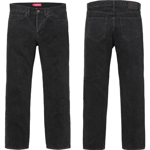 Stone Washed Black Slim Jeans - spring/summer 2017 - Supreme