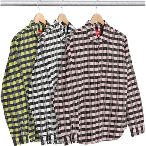 Supreme Checker Plaid Flannel Shirt - $118.00