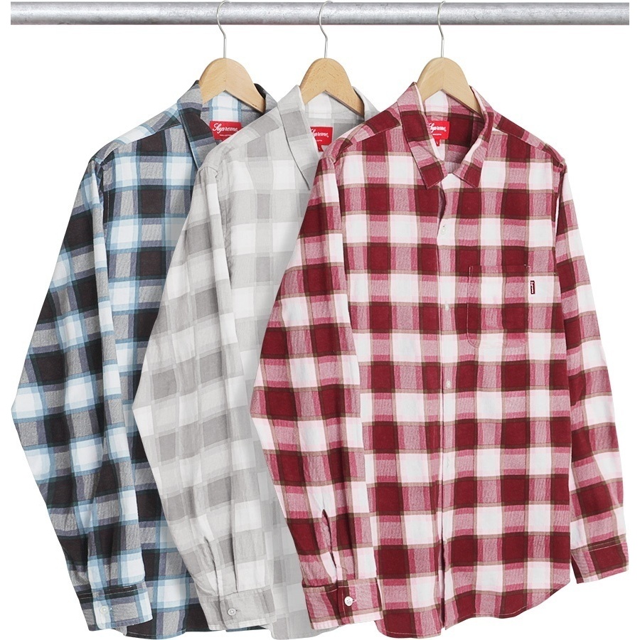 Supreme Printed Plaid Flannel Shirt (spring/summer 2017) - $118.00