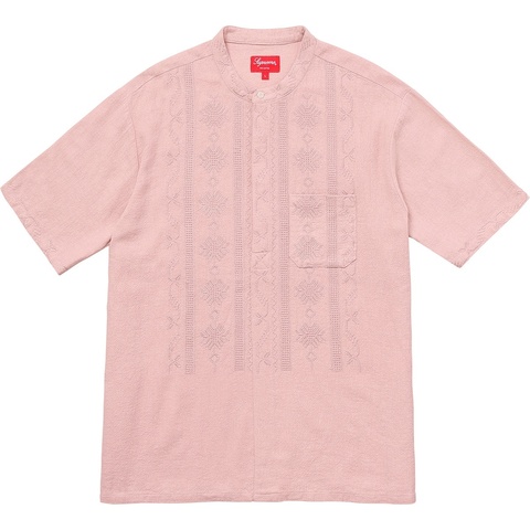 Supreme Embroidered Band Collar S/S Shirt - Colorway
