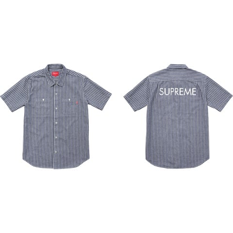 Supreme Stripe Denim S/S Shirt - Colorway