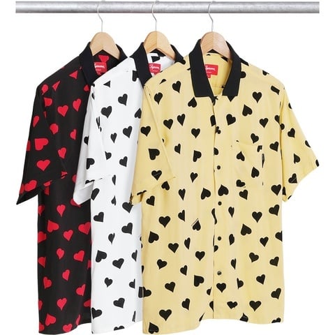 Supreme Hearts Rayon Shirt - $128.00