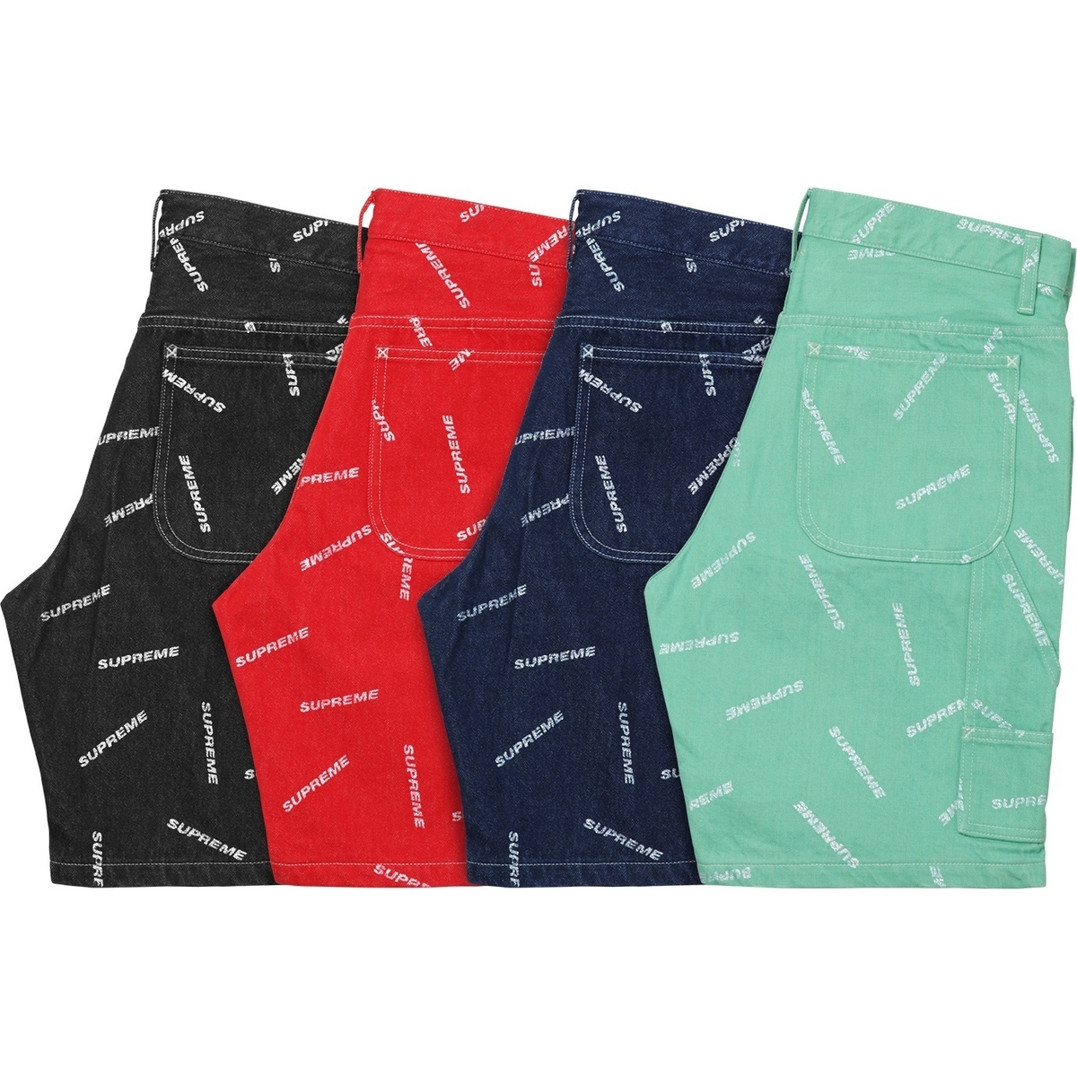 Supreme Denim Logo Painter Short (spring/summer 2017) - $118.00