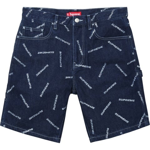 Supreme Denim Logo Painter Short - Colorway
