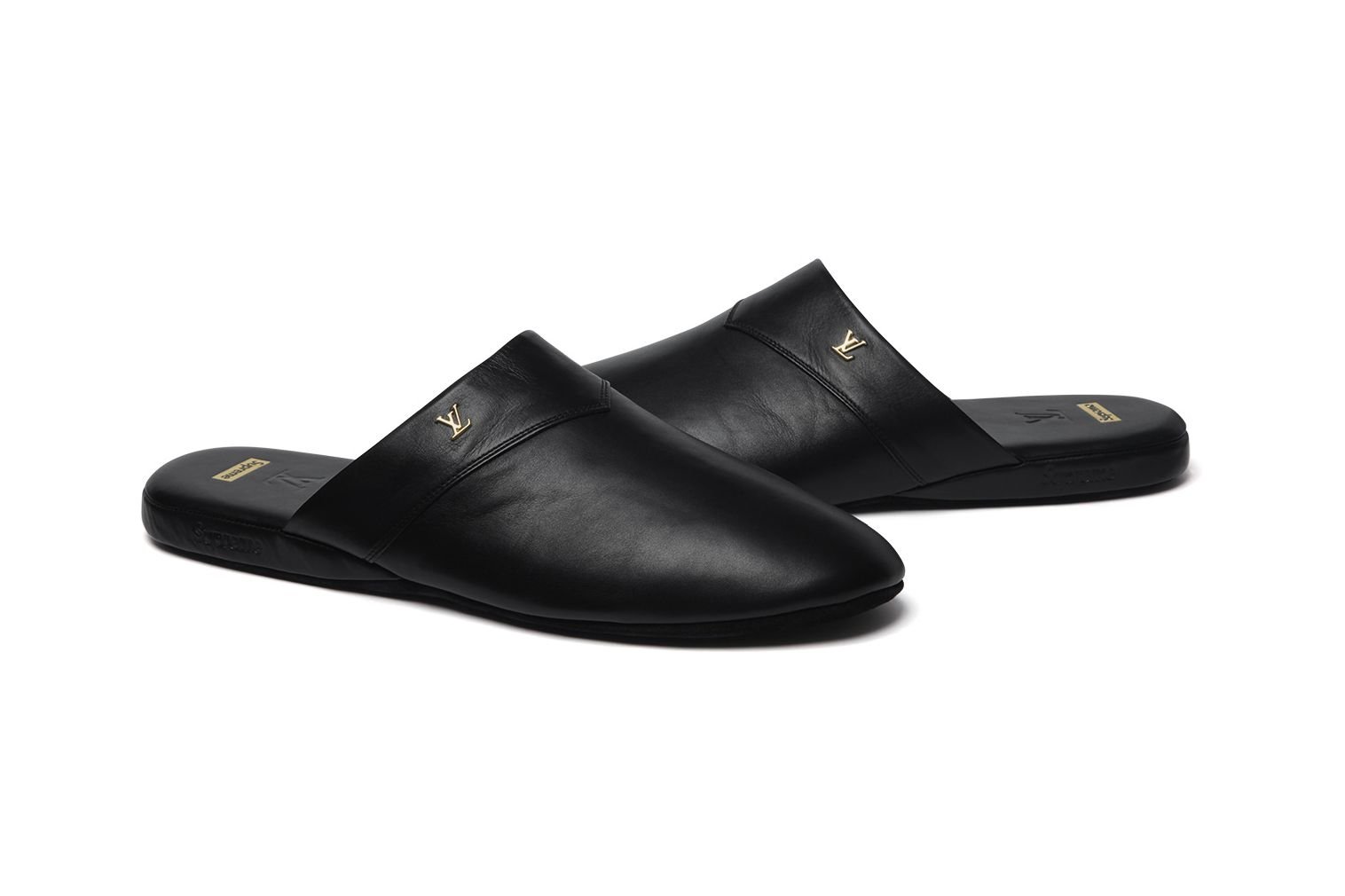 Supreme Louis Vuitton loafer... Hugh Slipper Louis Vuitton x Supreme 2017 Hugh Slippers - Red Loafers  main image 3