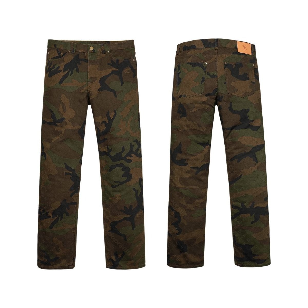 Supreme/Louis Vuitton Jacquard Denim 5-Pocket Jean (Camo)