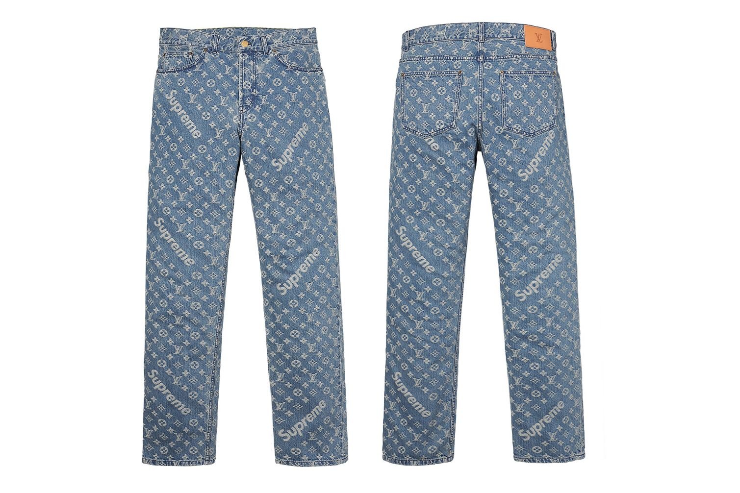 Supreme/Louis Vuitton Jacquard Denim 5-Pocket Jean - Supreme