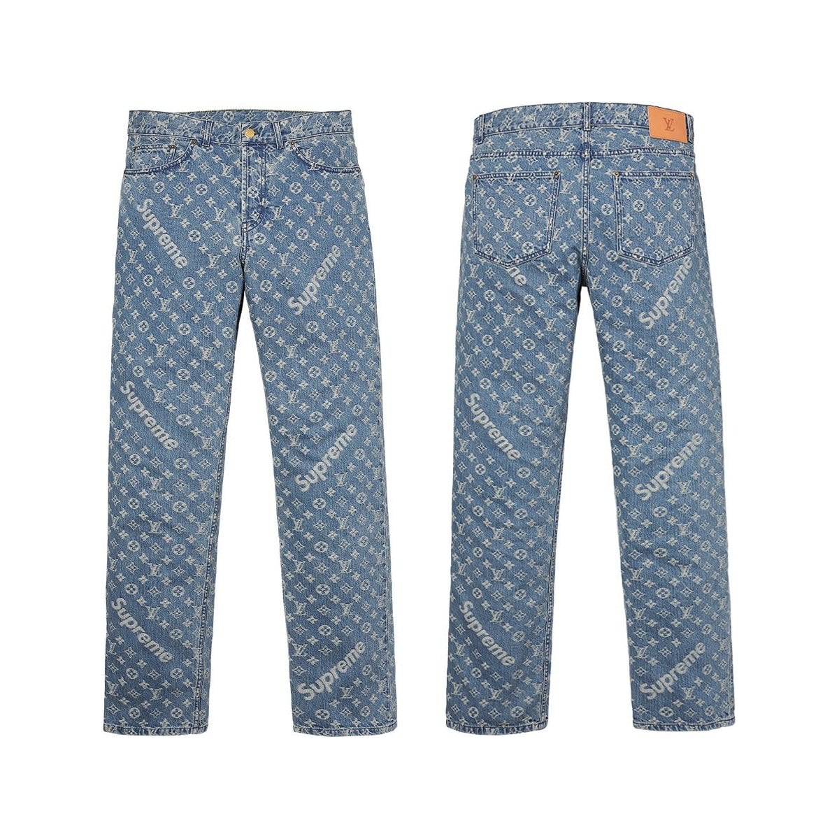 Supreme/Louis Vuitton Jacquard Denim 5-Pocket Jean