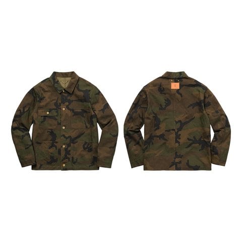 Supreme Supreme/Louis Vuitton Jacquard Denim Chore Coat (Camo) - $1375.00