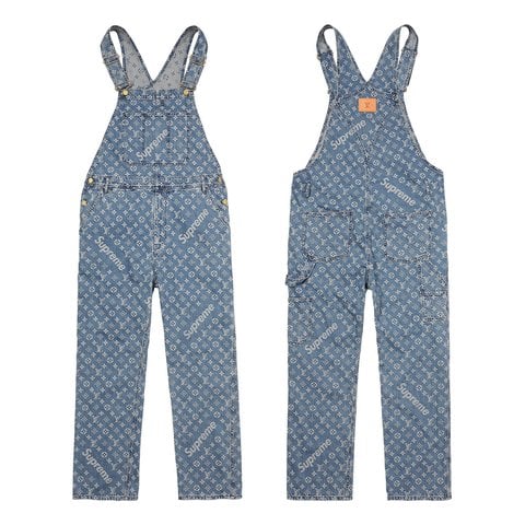 Supreme Supreme/Louis Vuitton Jacquard Denim Overalls - $1710.00