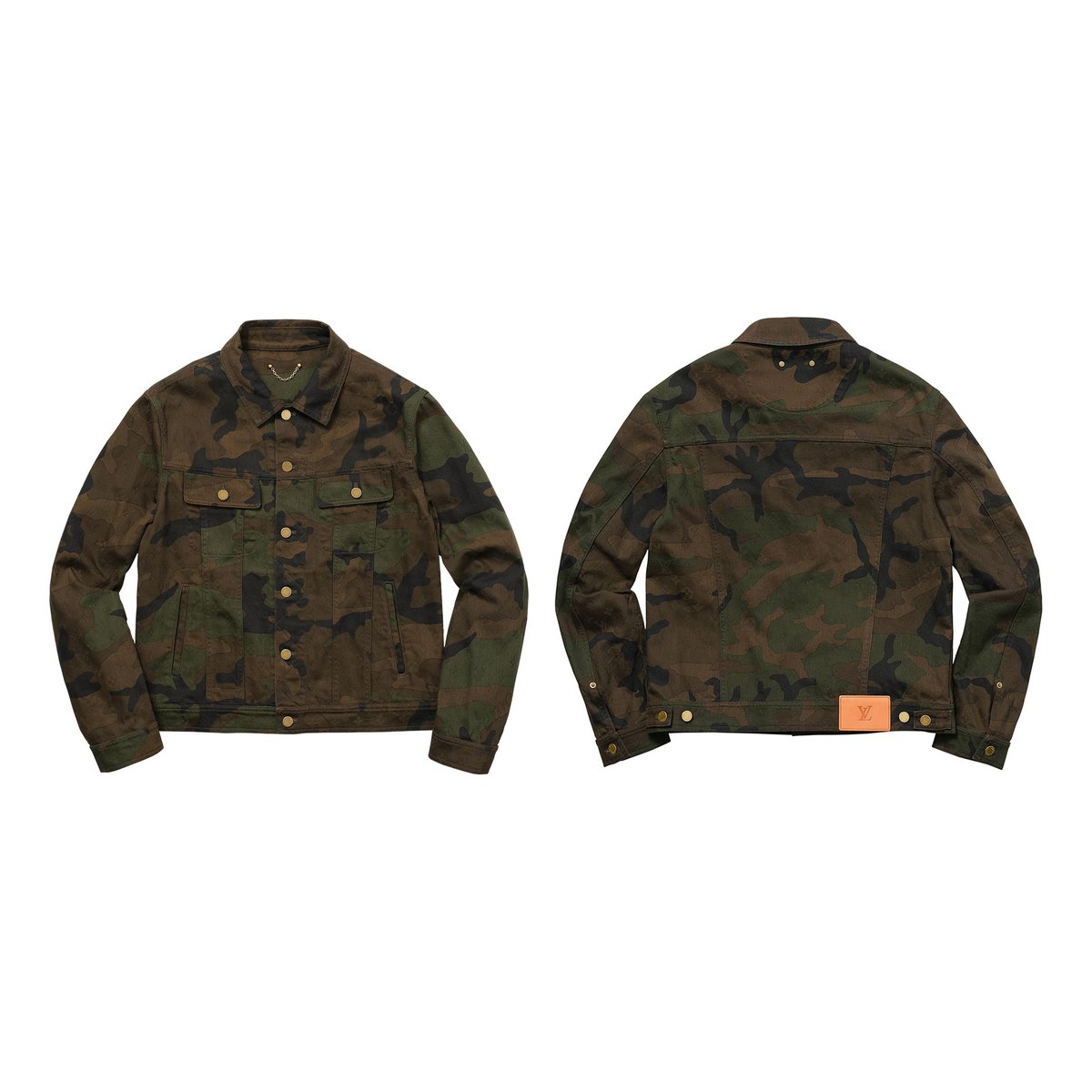 Supreme/Louis Vuitton Jacquard Denim Trucker Jacket (Camo)