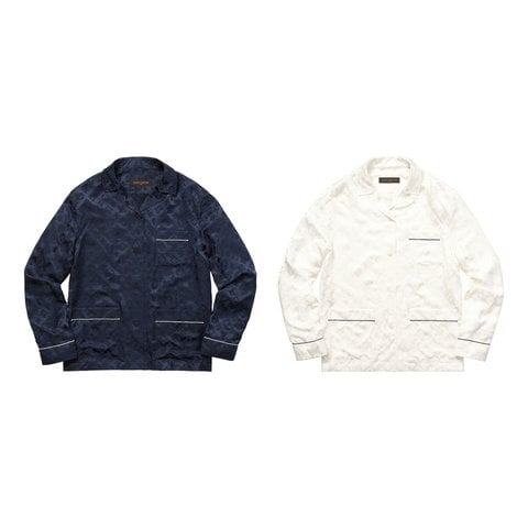 Supreme Supreme/Louis Vuitton Jacquard Silk Pajama Shirt
