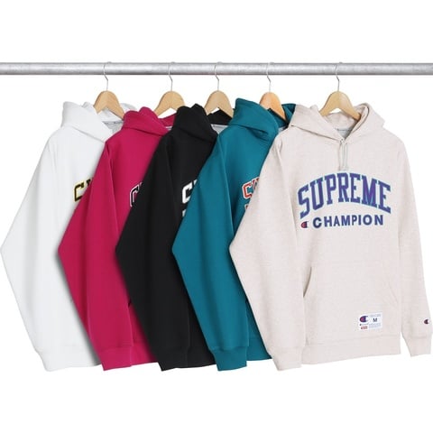 Chenille Arc Logo Hooded Sweatshirt - Supreme