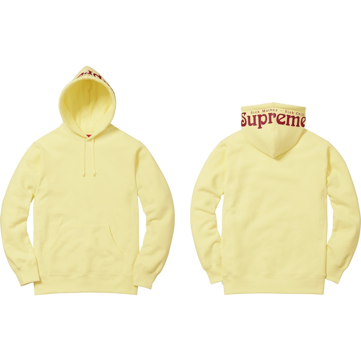 Supreme Sick Mother Sick Child Hooded Sweatshirt (spring/summer 2017) - $148.00