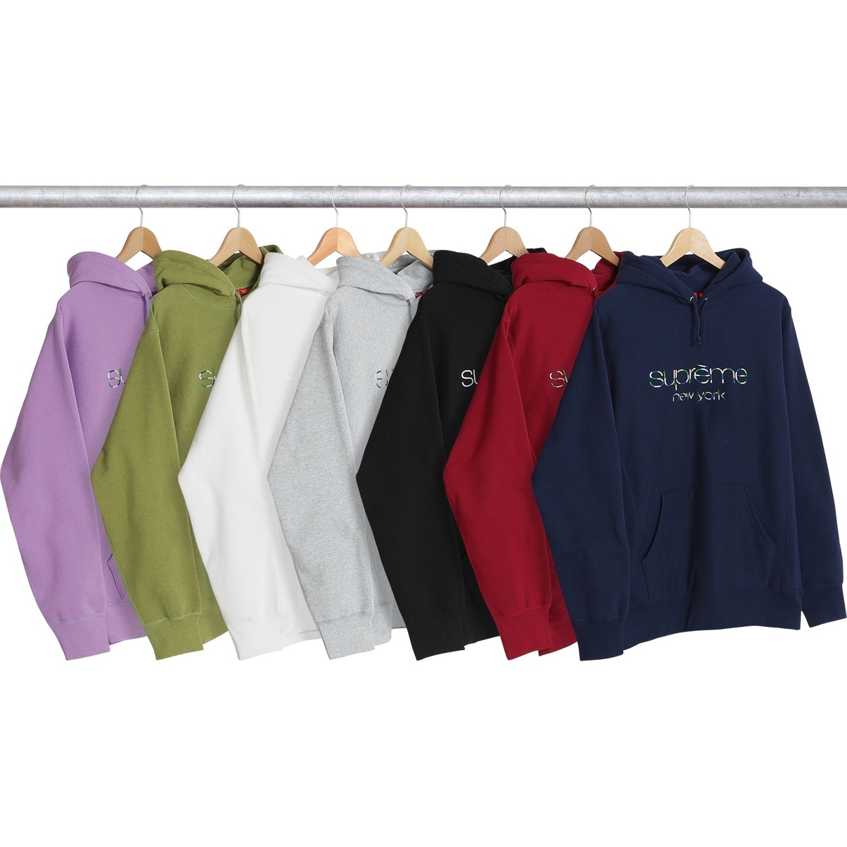 Multi Color Classic Logo Hooded Sweatshirt - SupremeCommunity