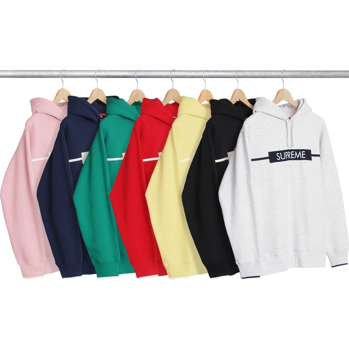 Chest Twill Tape Hooded Sweatshirt - Supreme