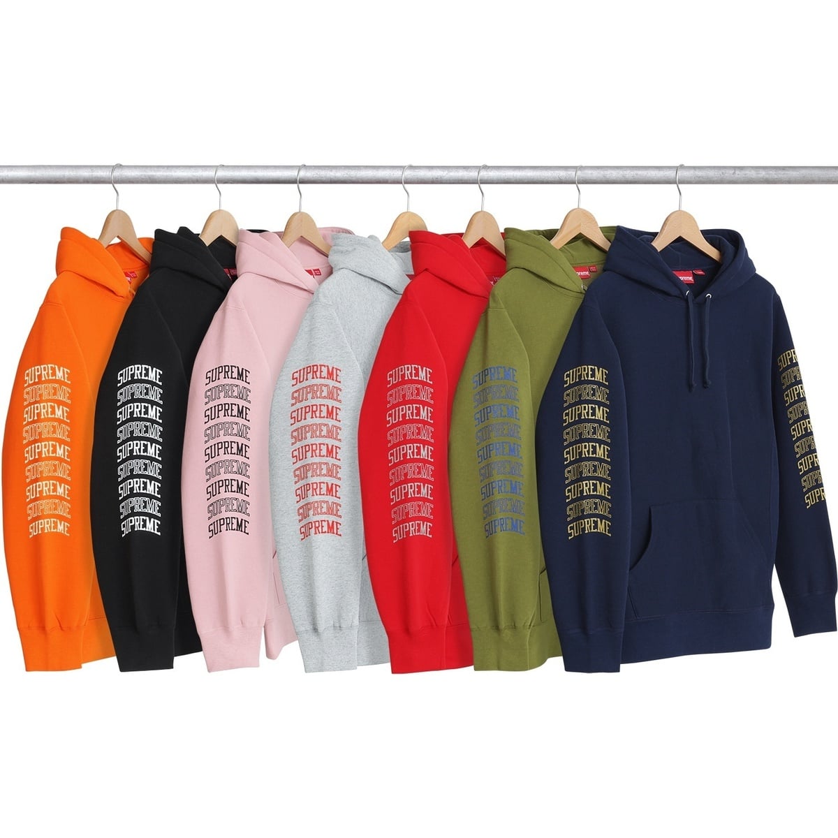 Supreme Sleeve Arc Hooded Sweatshirt (spring/summer 2017) - $148.00