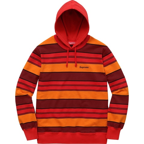 Supreme Striped Hooded Crewneck - Colorway
