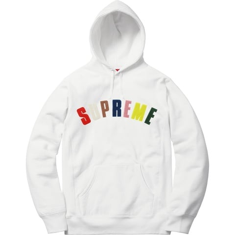 Supreme Chenille Arc Logo Hooded Sweatshirt - Colorway