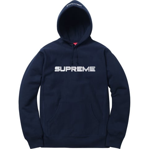Supreme Sequin Logo Hooded Sweatshirt - Colorway