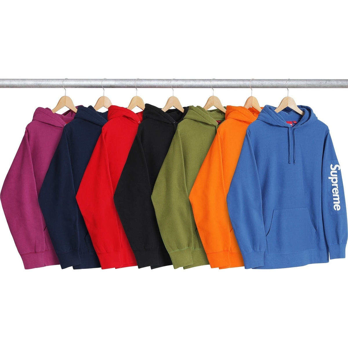 週末特別値下げ Supreme 17SS Sleeve Patch Hooded Sleeve Patch Hooded Sweatshirt - Supreme