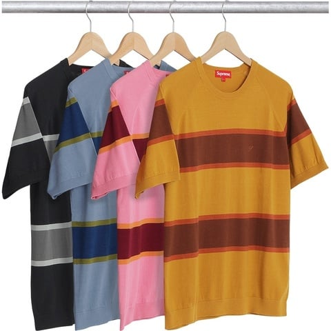 Knit Stripe S/S Raglan Top - spring/summer 2017 - Supreme