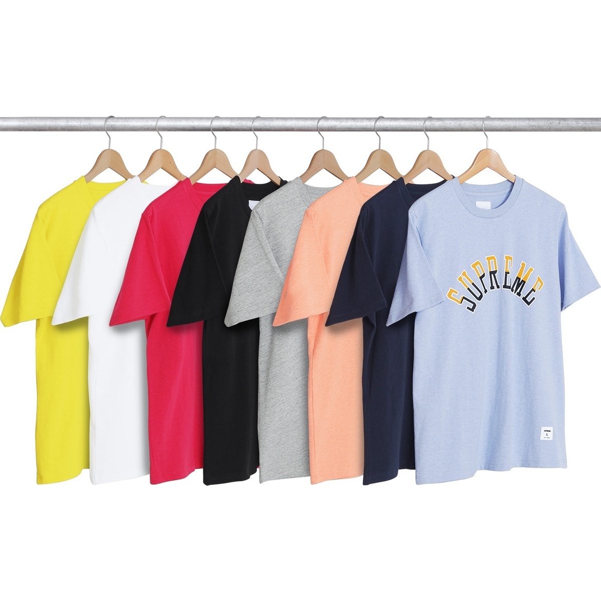 Supreme Curve Logo Tee (spring/summer 2017) - $72.00