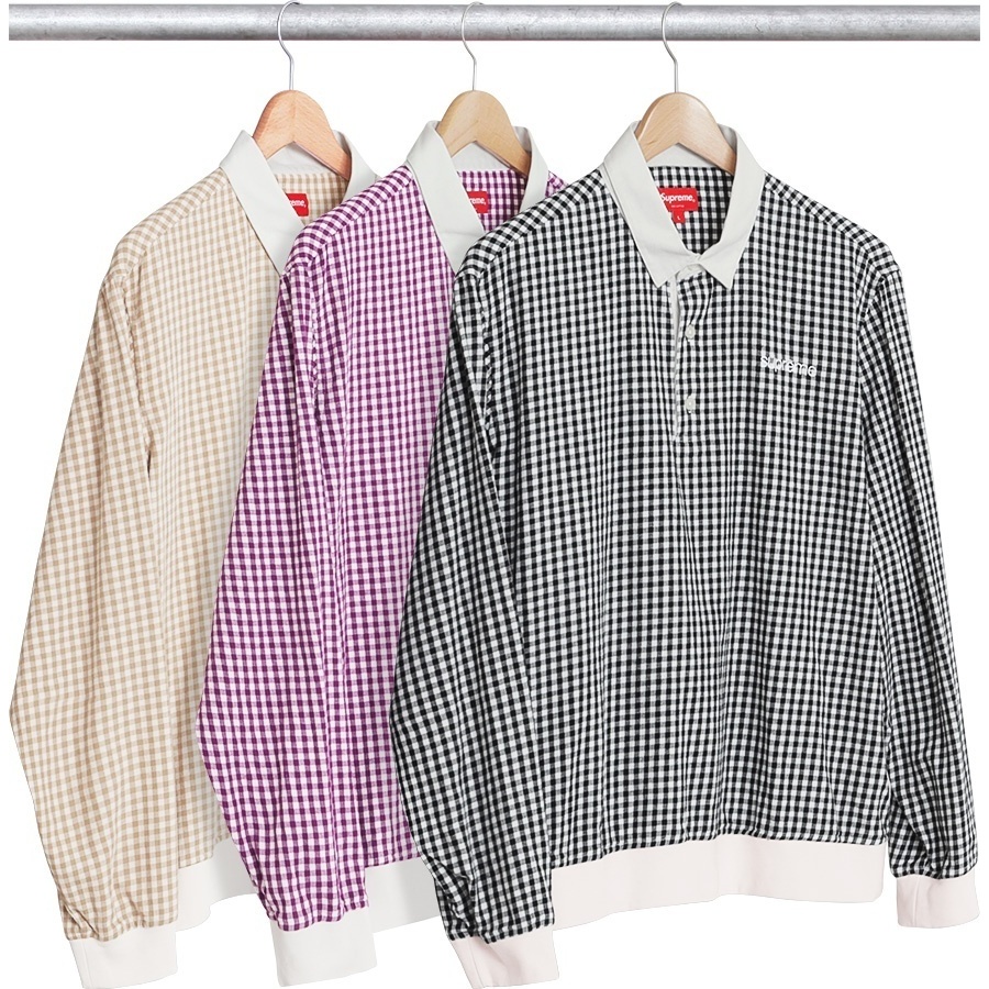 トップス supreme Gingham L/S Polo Gingham L/S Polo - spring/summer 2017 - Supreme