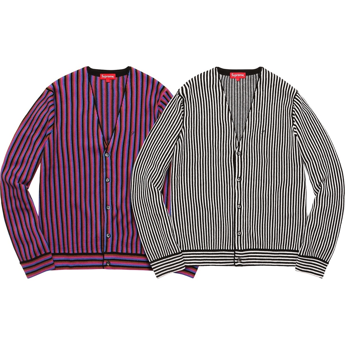 トップス Supreme : Micro stripe cardigan 54a752a4b3274d11a00ac4c545d386