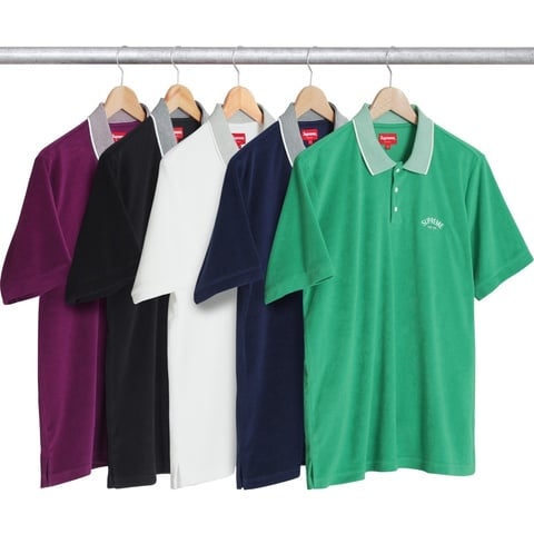 Striped Collar Terry Polo - spring/summer 2017 - Supreme