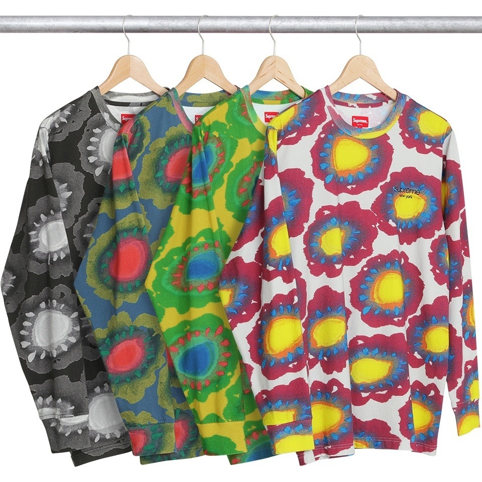 Painted Flowers L/S Tee - spring/summer 2017 - Supreme