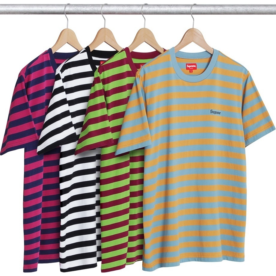 Supreme Bar Stripe Tee (spring/summer 2017) - $78.00