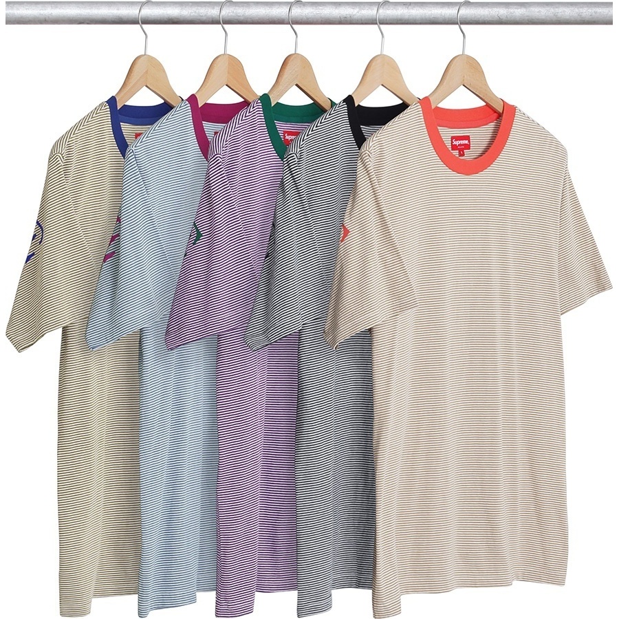 Supreme Micro Stripe Tee (spring/summer 2017) - $78.00