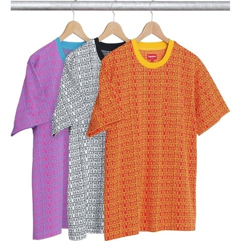 Supreme Rather Be Dead S/S Jacquard Top - $110.00