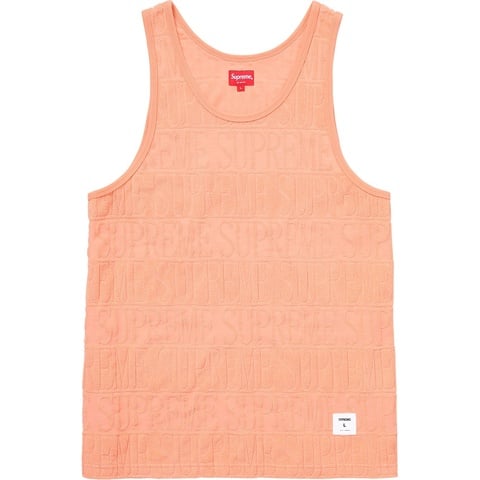 Supreme Logo Stripe Terry Tank Top - Colorway