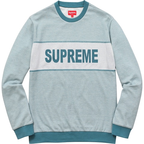 Supreme Tonal Stripe Logo Crewneck - Colorway