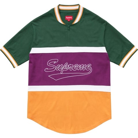 Supreme Half Zip S/S Baseball Top - Colorway