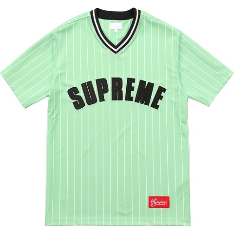 Supreme Pinstripe Baseball Jersey - Colorway