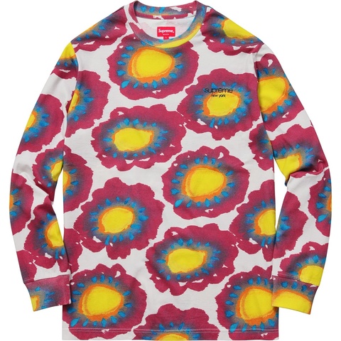 シュプリーム Supreme Painted Flower L/S Tee Painted Flowers L/S Tee - spring/summer 2017 - Supreme