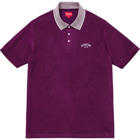 Supreme Striped Collar Terry Polo - Colorway