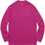 Supreme Pique Logo L S Top (SS17)