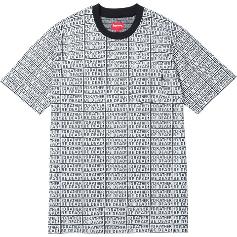 Supreme Rather Be Dead S/S Jacquard Top - Colorway