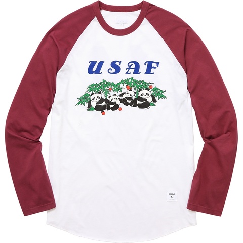Supreme Pandas Baseball Raglan Top - Colorway